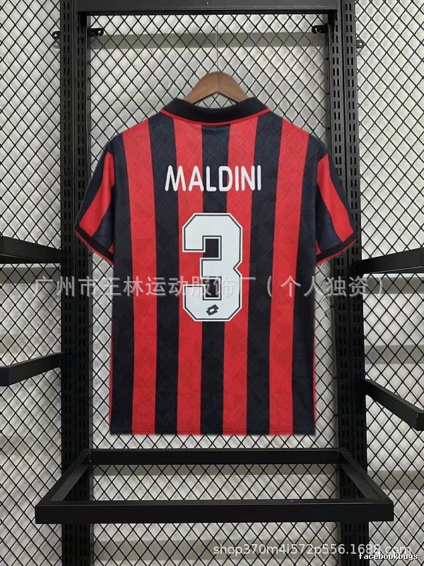 AC Milan Travel Kaka #22 soccer jersey Black Red Striped with Soft Visual Tone