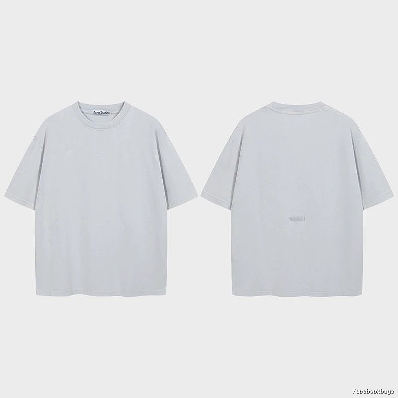 Acne Studios 2090-80 Blue Style Ac908040 Stockholm Logo T-Shirt Relaxed Styling