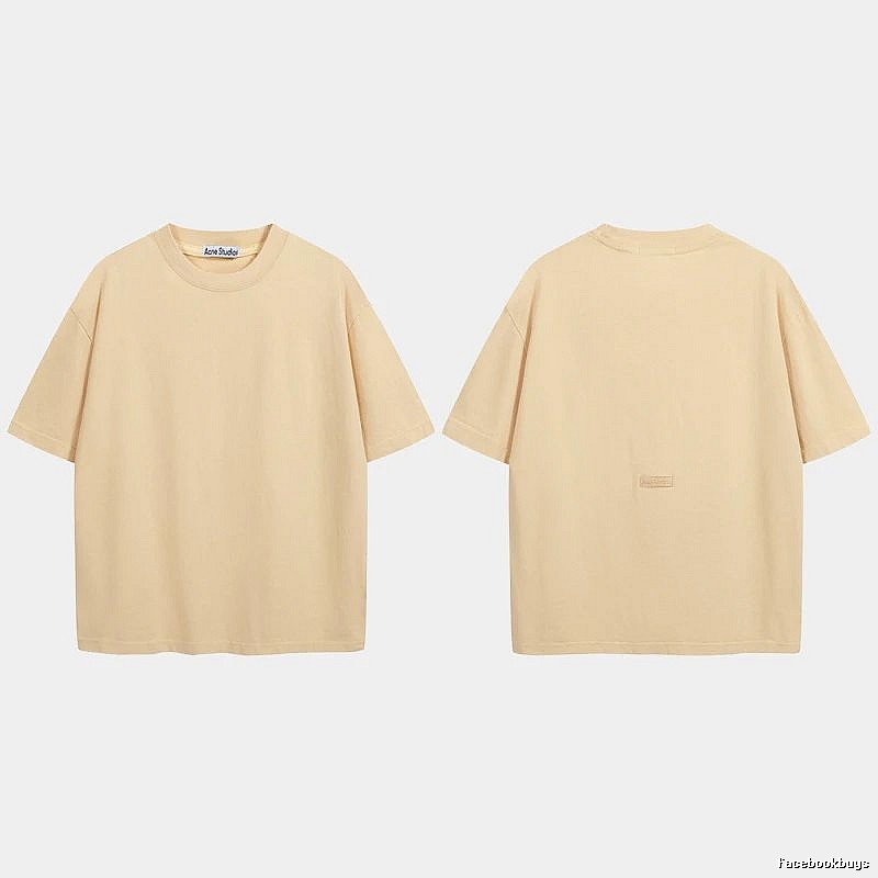 Acne Studios 2090-80 Yellow Style Ac908040 Stockholm Logo T-Shirt Match Day