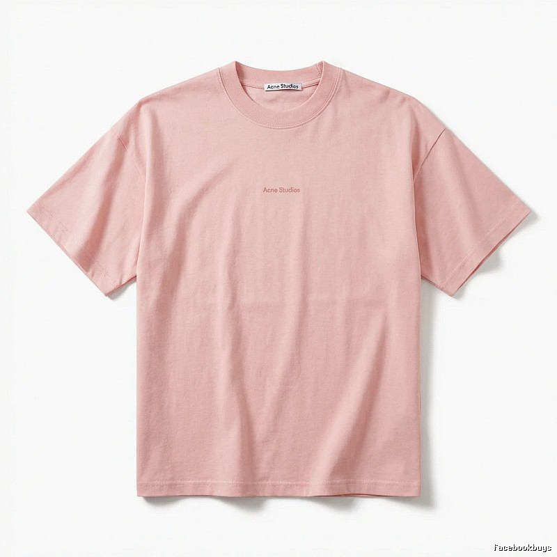 Acne Studios minimalist style pink T-shirt