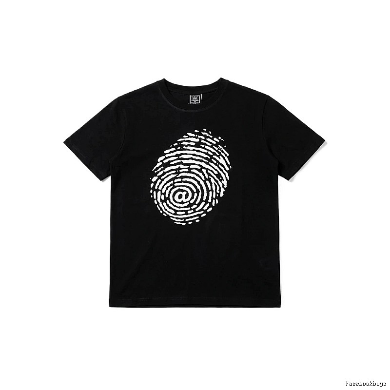 ADWYSD Fingerprint Trendy Black T-shirt
