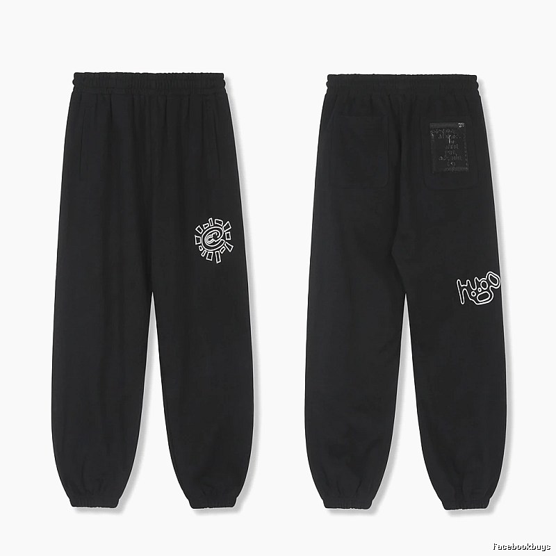 ADWYSD Printed Trendy Black Pants