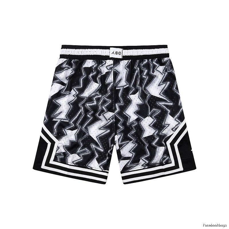 AJ Lightning series black and white shorts