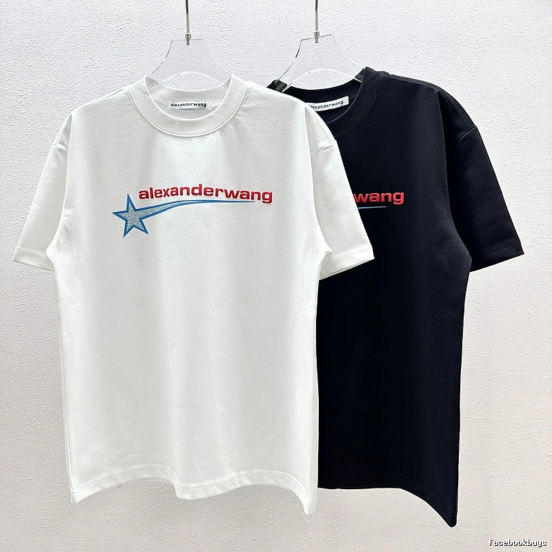 Alexander Wang Meteor Print Street Style White T-Shirt