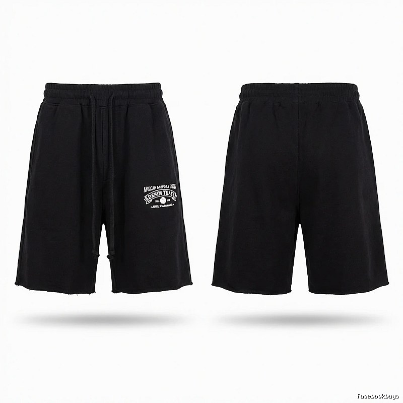 American casual black shorts of DENIM TEARS