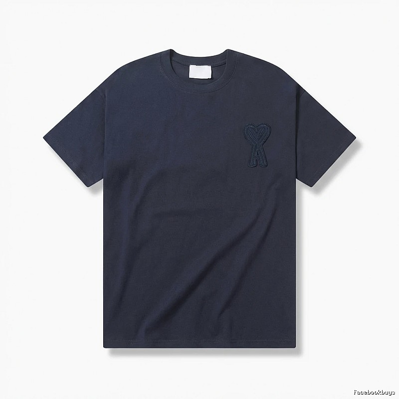 AMI Embroidered Simple Style T-shirt