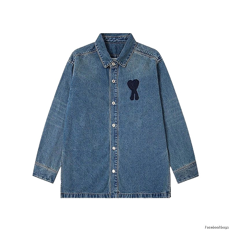 AMI Love Denim Shirt