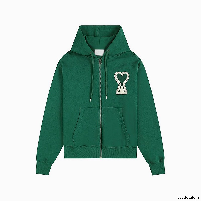 AMI Love Series Green Hoodie
