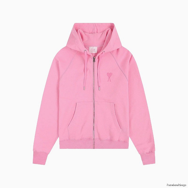 AMI Love Simple Style Pink Coat