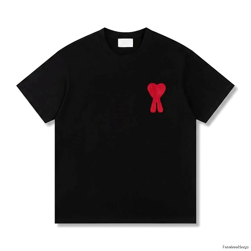 AMI Love Trendy Brand Black T-shirt