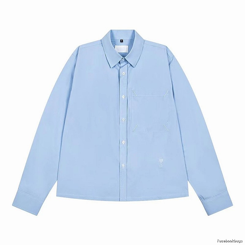AMI minimalist style light blue shirt