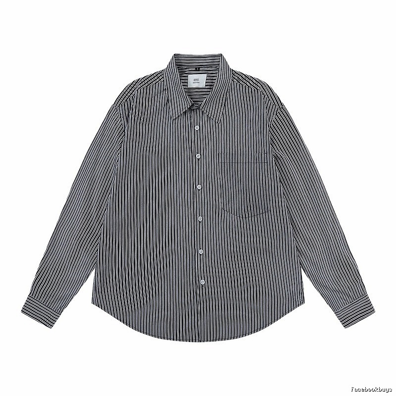 AMI Stripe Minimalist Style Shirt