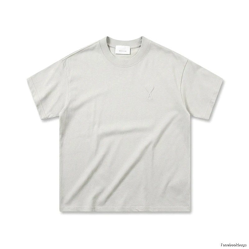 AMI Three-dimensional LOGO Simple White T-shirt