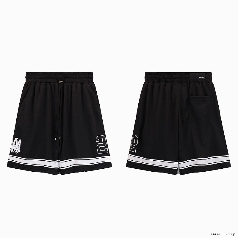 AMIRI American Basketball Style Black Athletic Shorts