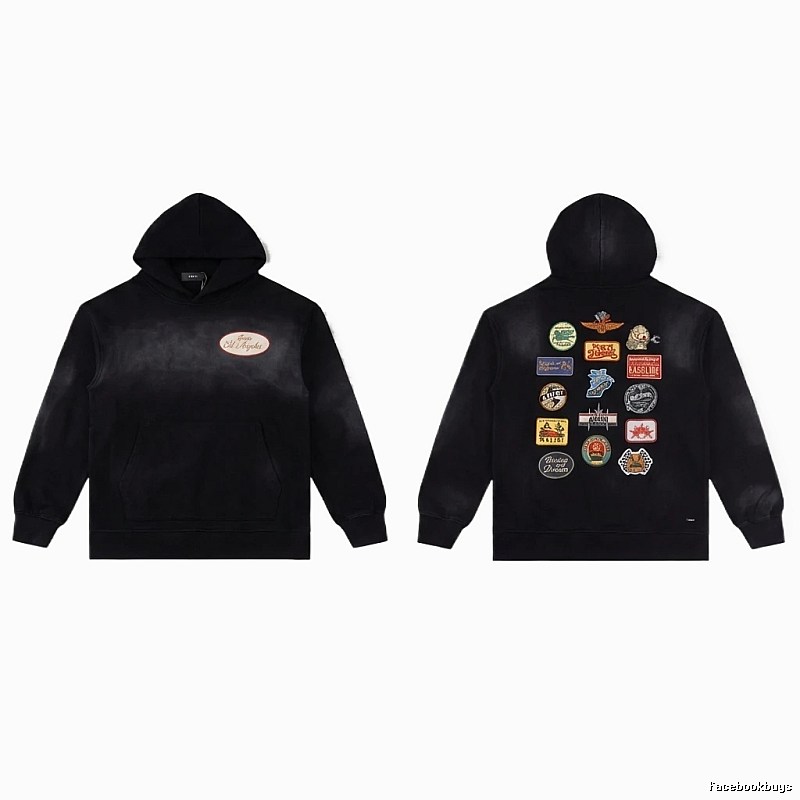 AMIRI Badge Style Black Hoodie