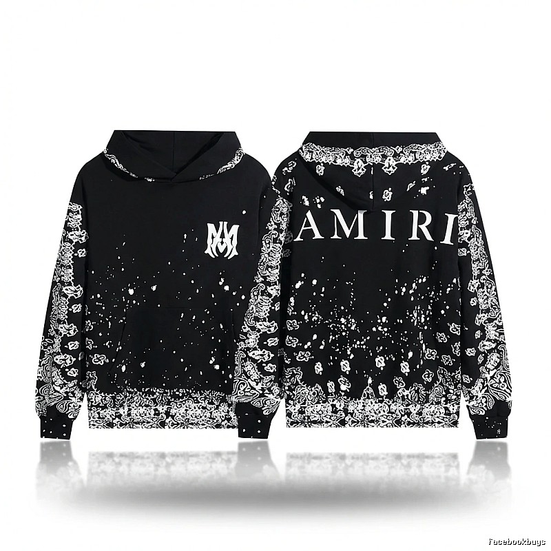 AMIRI Dark Style Cashew Flower Sweatshirt