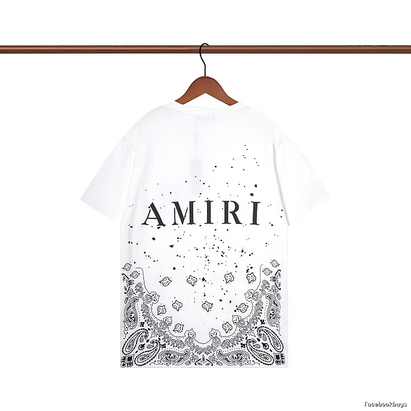 Amiri Gift Ready Graphic T-shirt White Blue Amiri with Standout Detail