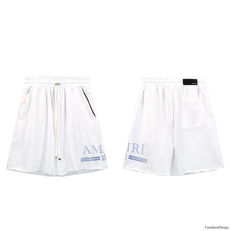 AMIRI Letter Print Street Style White Shorts