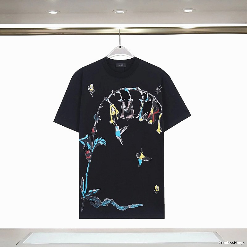 Amiri Lightweight Graphic T-shirt White Blue Amiri for Trend Styling