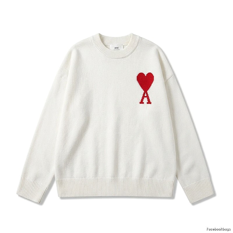 AMIRI Love Casual Style White Sweater