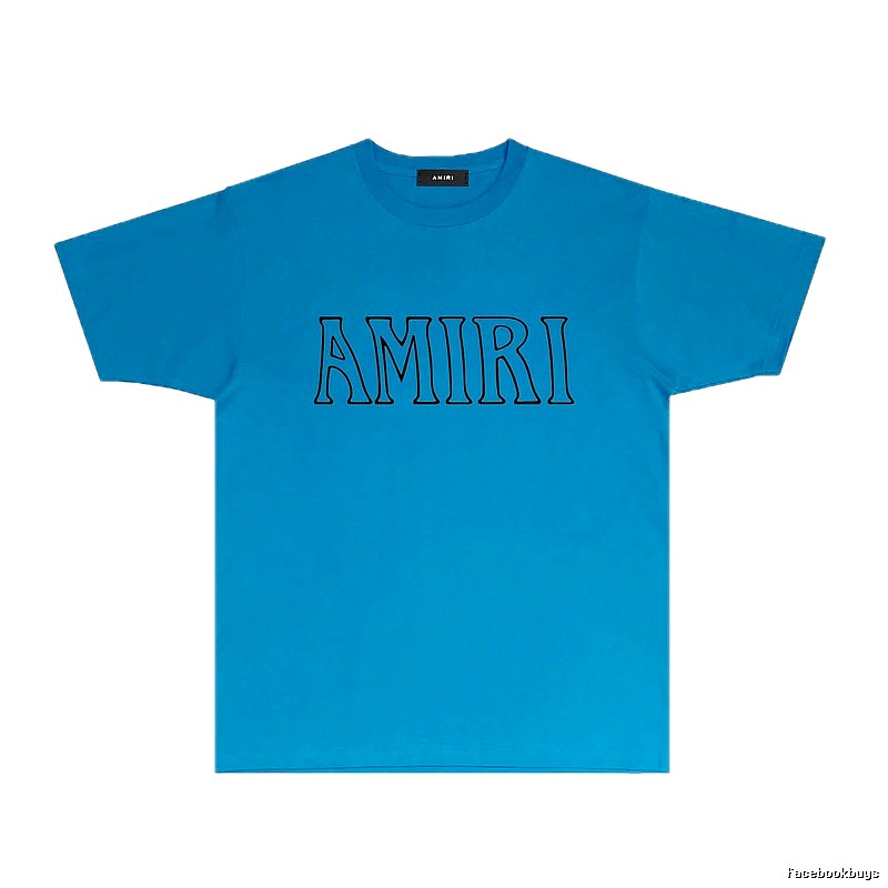 AMIRI minimalist blue T-shirt