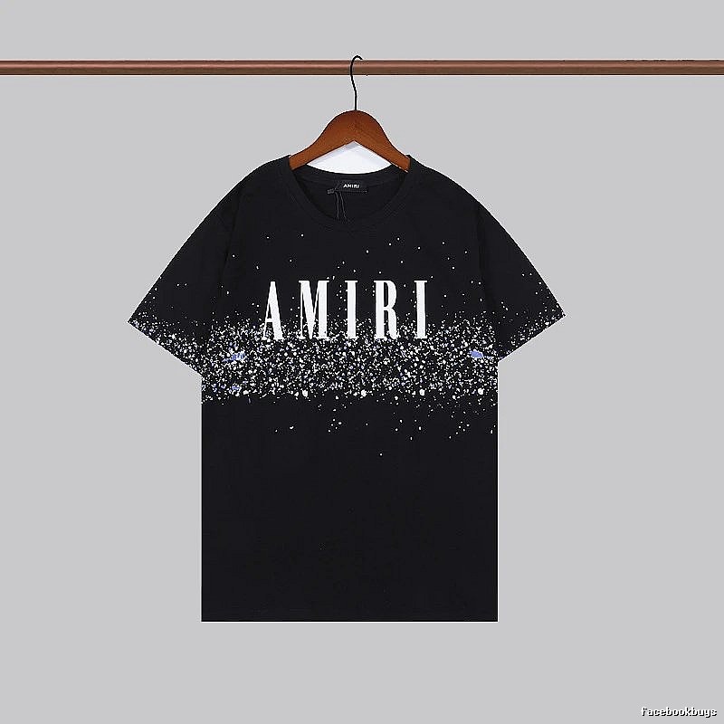 Amiri Monogram Graphic T-shirt White Blue Amiri for Layered Styling