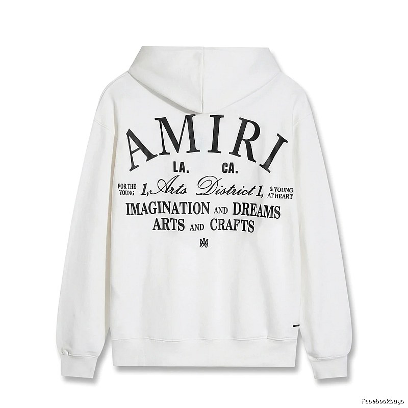 AMIRI Printed Casual Style White Hoodie