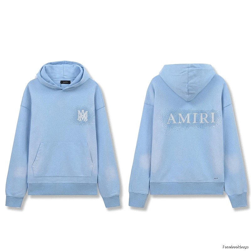 AMIRI Printed Leisure Style Light Blue Sweatshirt
