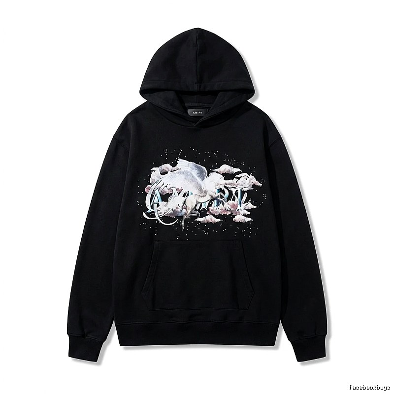 AMIRI Printed Trendy Black Sweatshirt
