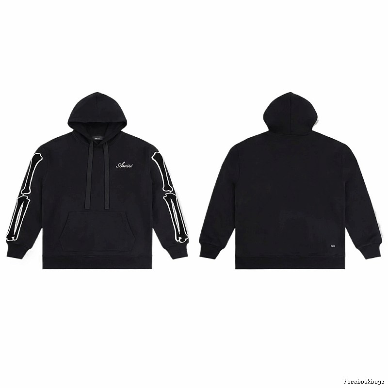 AMIRI Skull Style Black Hoodie