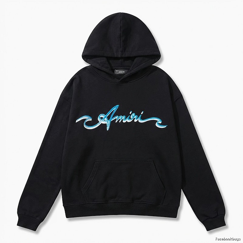 AMIRI Trendy Style Black Hoodie