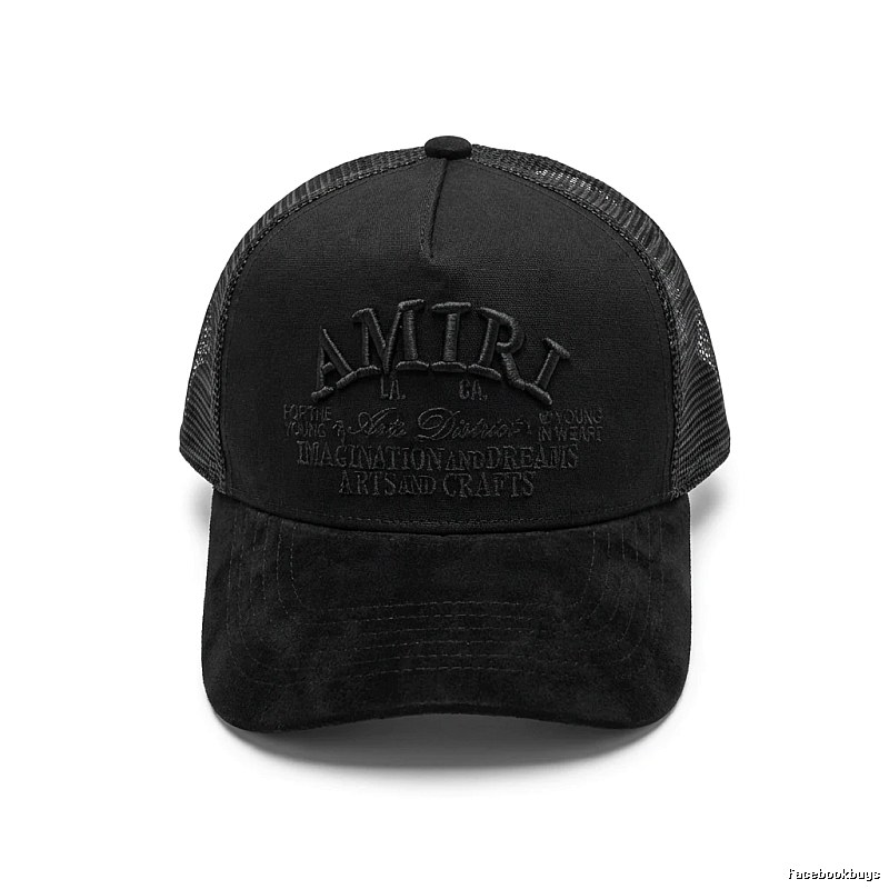 AMIRI vintage-style black hat