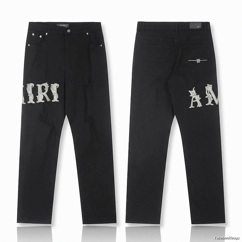 AMIRI vintage-style black jeans