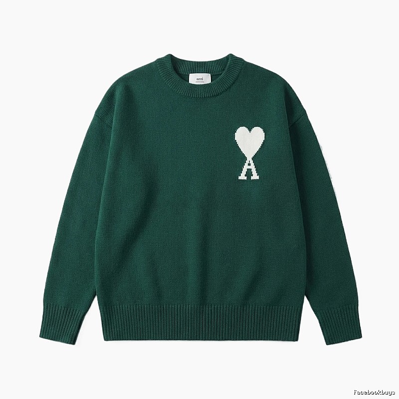 AMIRI vintage-style love green sweater