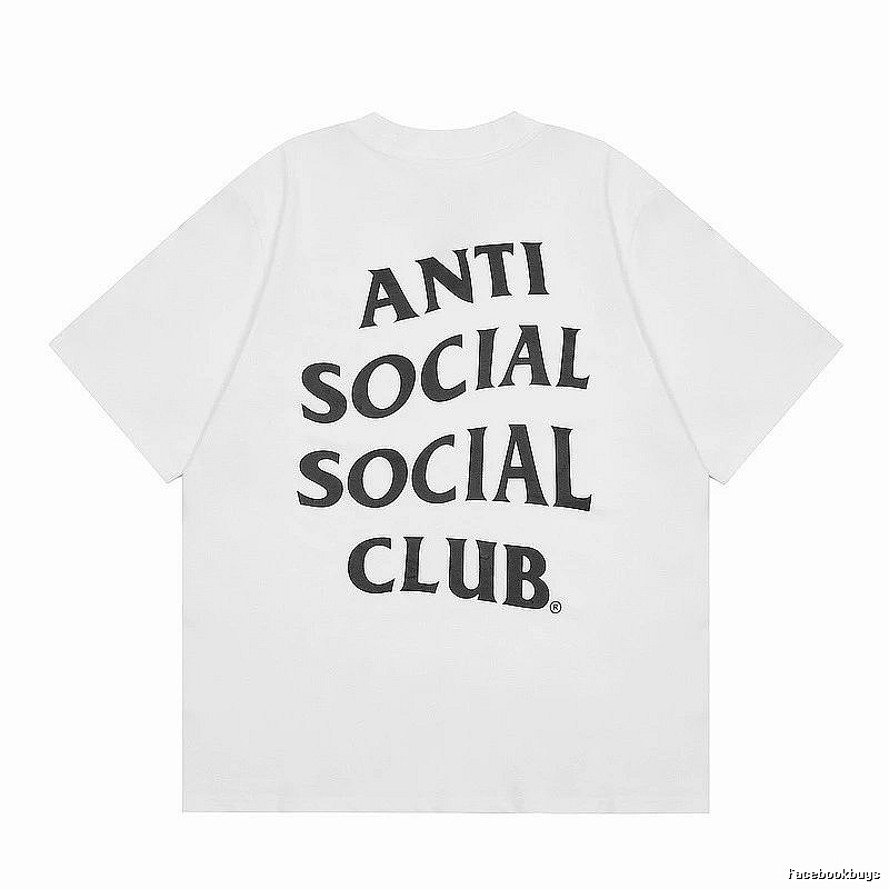 Anti Social Social Club Casual Logo T-shirt Black Orange Anti for Streetwear Looks