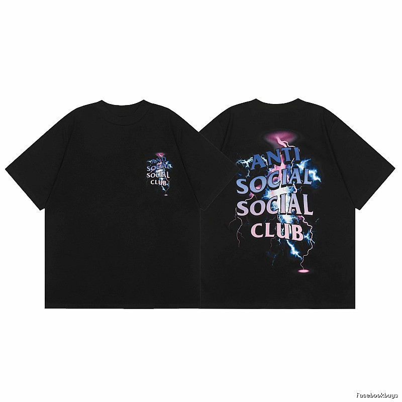 Anti Social Social Club Relaxed Logo T-shirt Black Orange Anti with Designer-Inspired Detail