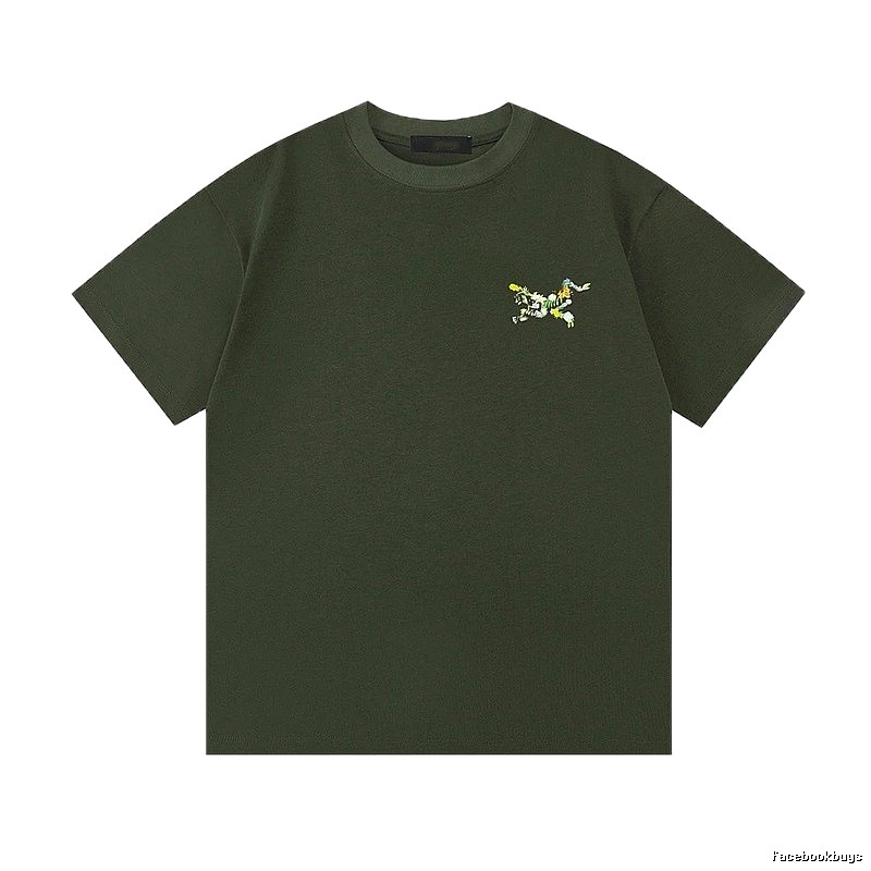 Arc'teryx Floral Logo Outdoor-style Army Green T-Shirt
