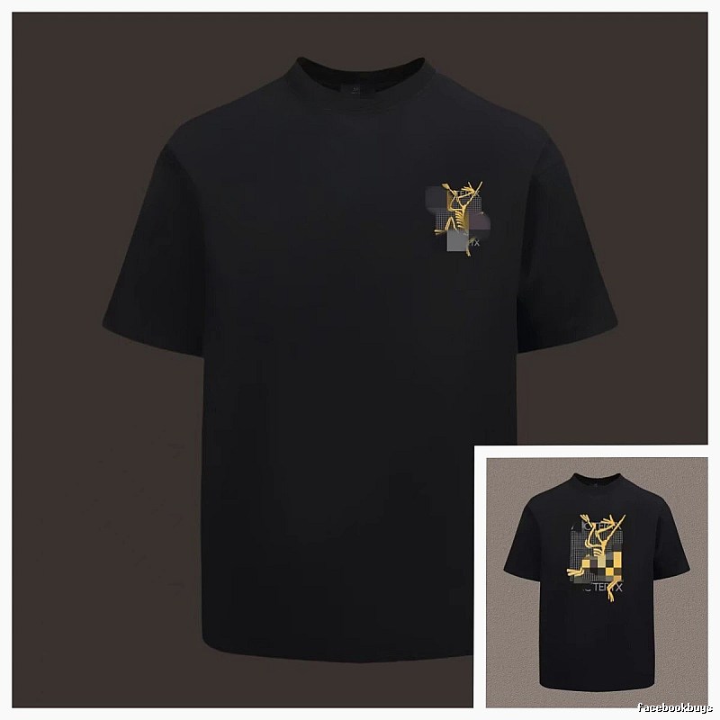 Arc'teryx Printed Functional Style Black Short Sleeve T-Shirt