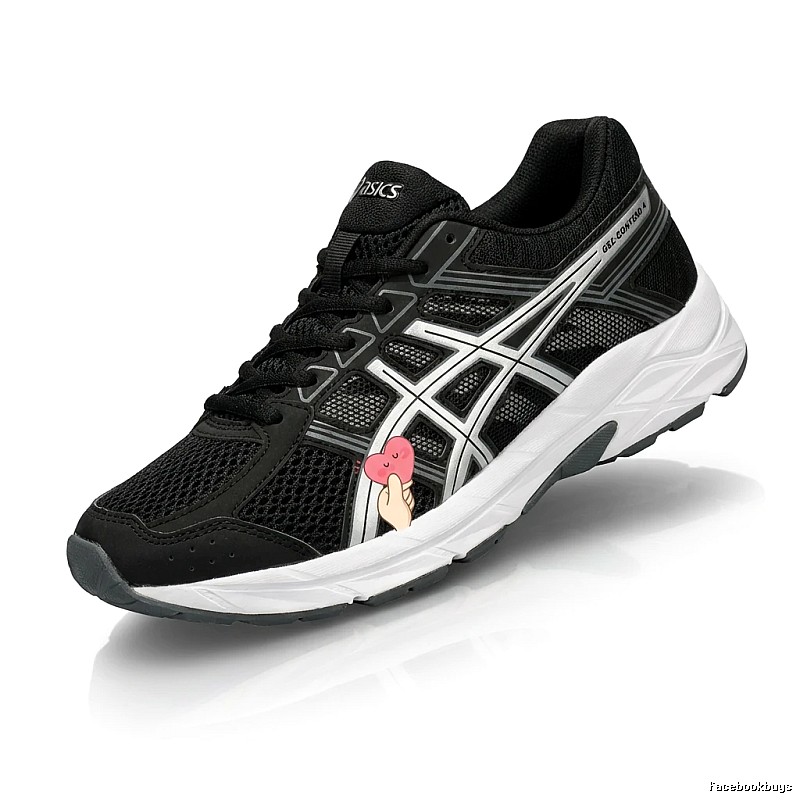 ASICS GEL-CONTEND 4 Black Trendy Shoes