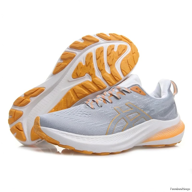 ASICS Lightweight Gray-Orange Athletic Shoes