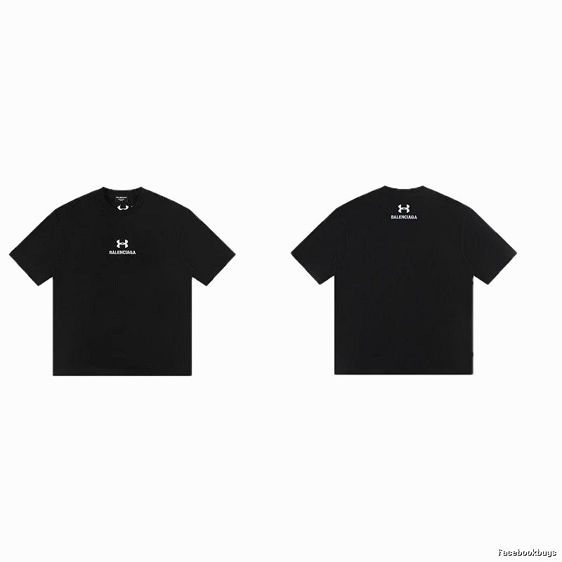 Balenciaga Co-branded Street Style Black T-shirt