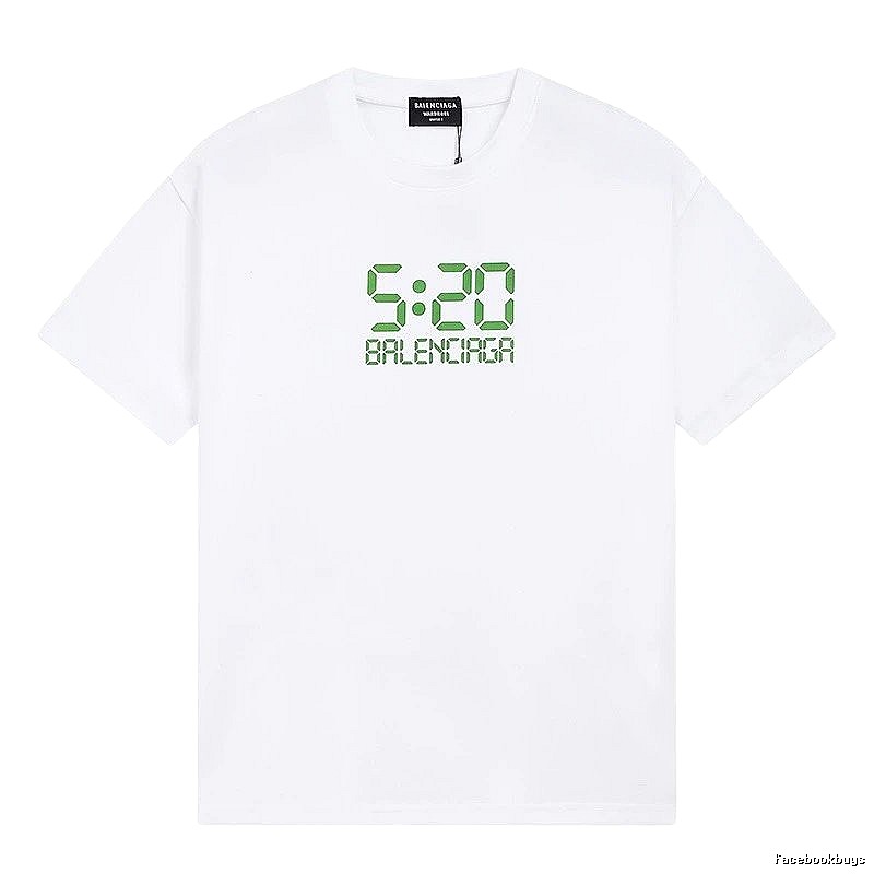Balenciaga digital-style white T-shirt