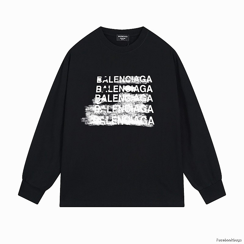 Balenciaga graffiti-style black T-shirt