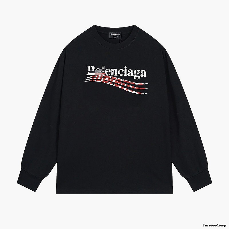 Balenciaga graffiti-style black T-shirt