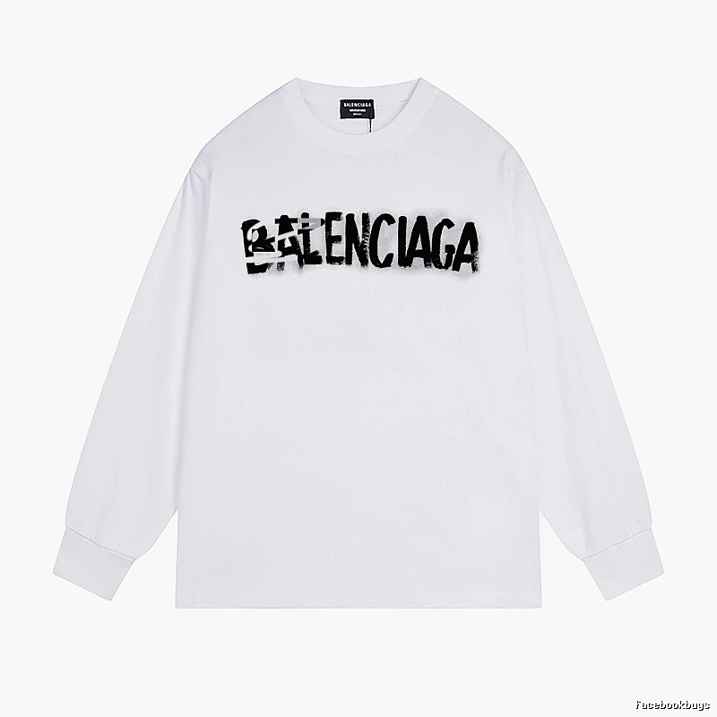 Balenciaga graffiti-style white T-shirt