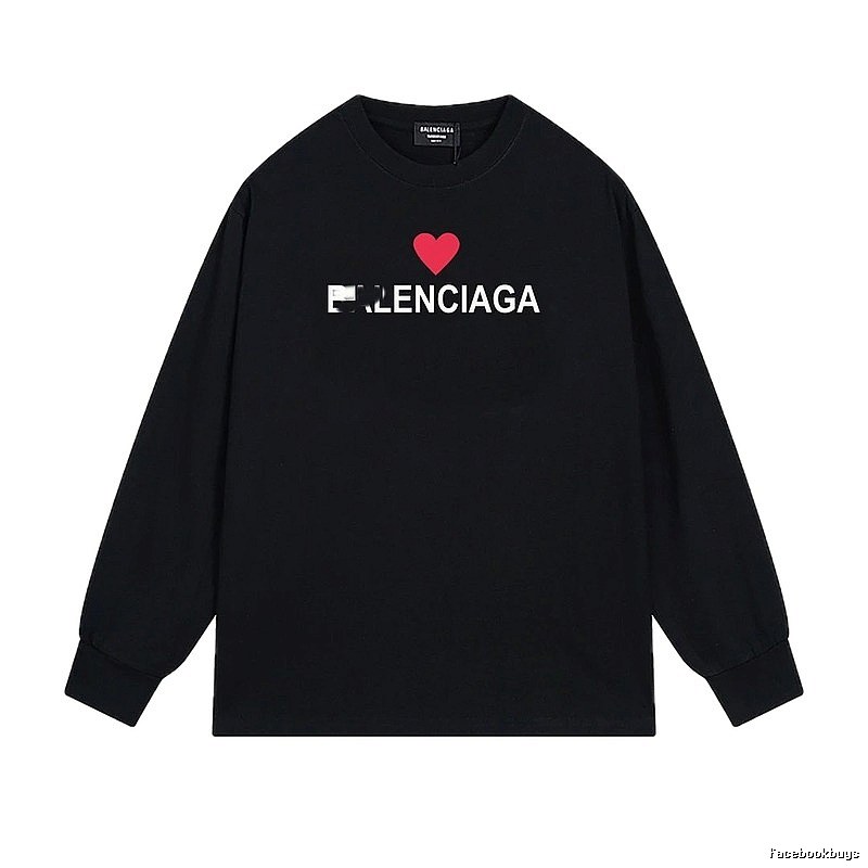 Balenciaga Love Simple Black T-shirt