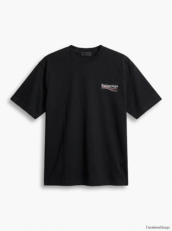 Balenciaga minimalist style black T-shirt