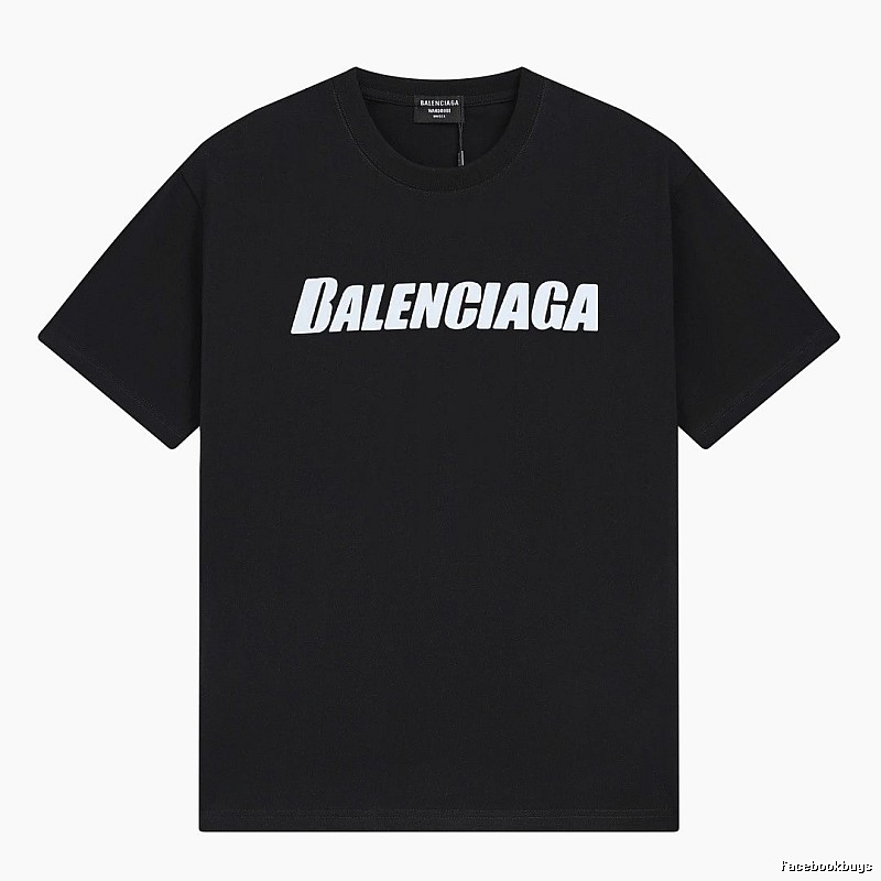 Balenciaga minimalist style black T-shirt