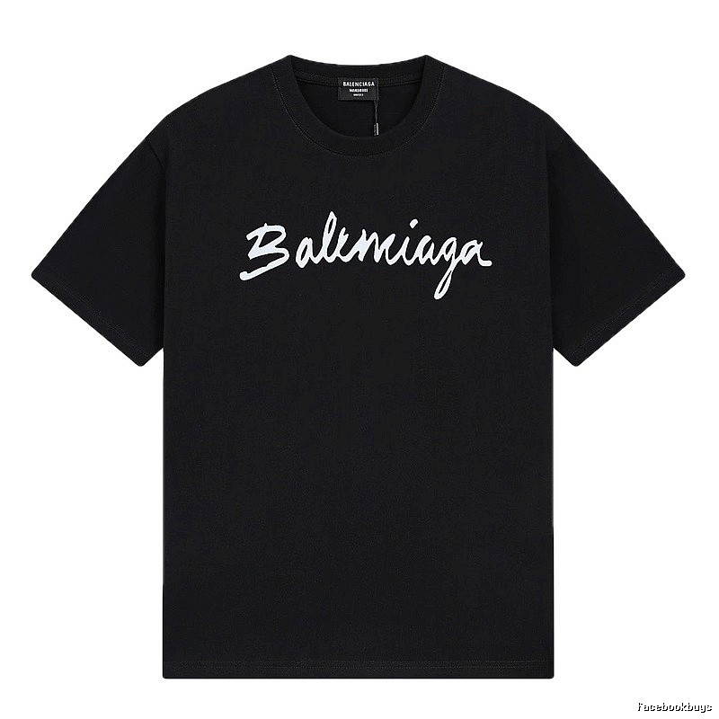 Balenciaga minimalist style black T-shirt