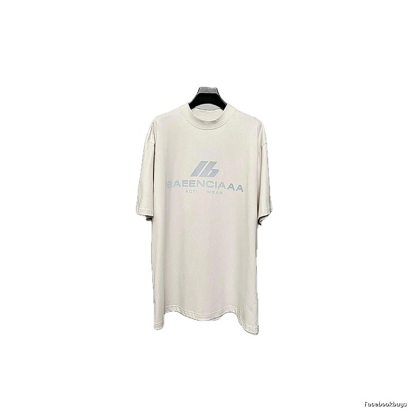 Balenciaga minimalist style off-white T-shirt